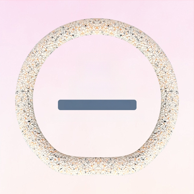 Capac volan auto din pluș artificial, iarnă, stil minimalist, montare universală