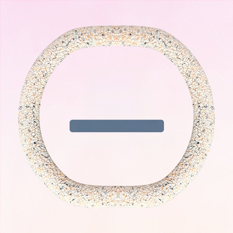 Capac volan auto din pluș artificial, iarnă, stil minimalist, montare universală