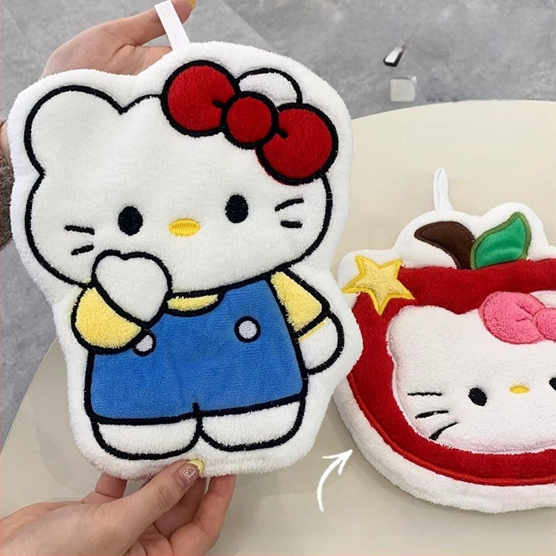 Χειροπετσέτα από Coral Fleece με σχέδιο γάτας, εξαιρετικά απορροφητική, γρήγορο στέγνωμα, 30–50 g, νήμα 120D, κέντημα και ραφή