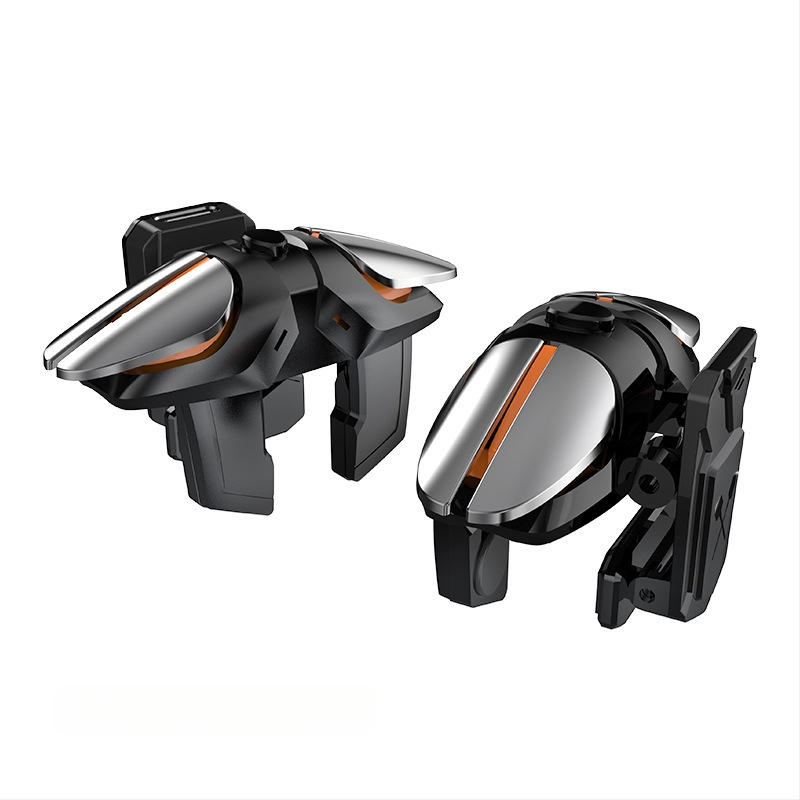 JS-65 játékkontroller Android telefonhoz, USB interfész, vezeték nélküli kapcsolat, rezgésmentes, ABS+fém kivitel, 31 g