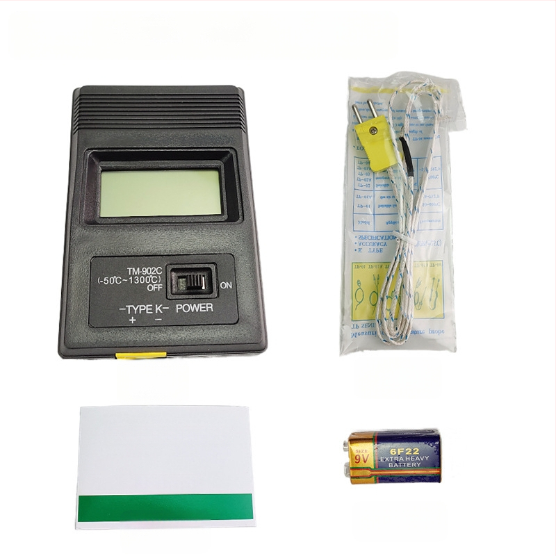 YD1310 цифров термометър - индустриален електронен термометър с NR сонда, обхват 0–1300°C, резолюция 0.5°C, точност клас 1.0