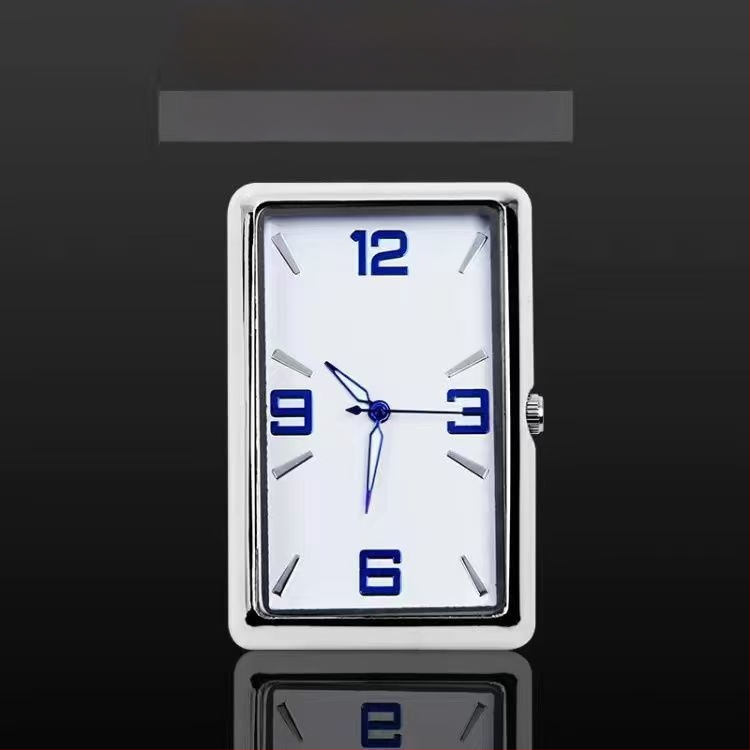 Τετράγωνο ρολόι αυτοκινήτου, κράμα σώματος, σχεδίαση με ρυθμιζόμενη γωνία, μετρητής θερμοκρασίας νερού αυτοκινήτου, καταγωγή: Ντονγκουάν