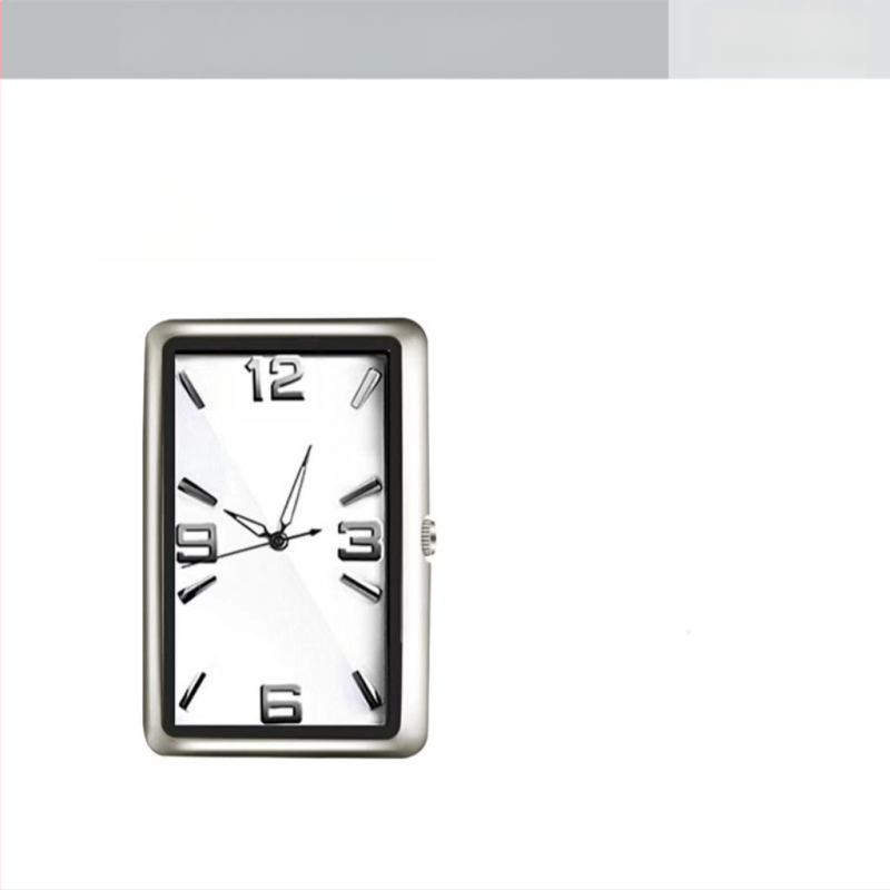 Τετράγωνο ρολόι αυτοκινήτου, κράμα σώματος, σχεδίαση με ρυθμιζόμενη γωνία, μετρητής θερμοκρασίας νερού αυτοκινήτου, καταγωγή: Ντονγκουάν