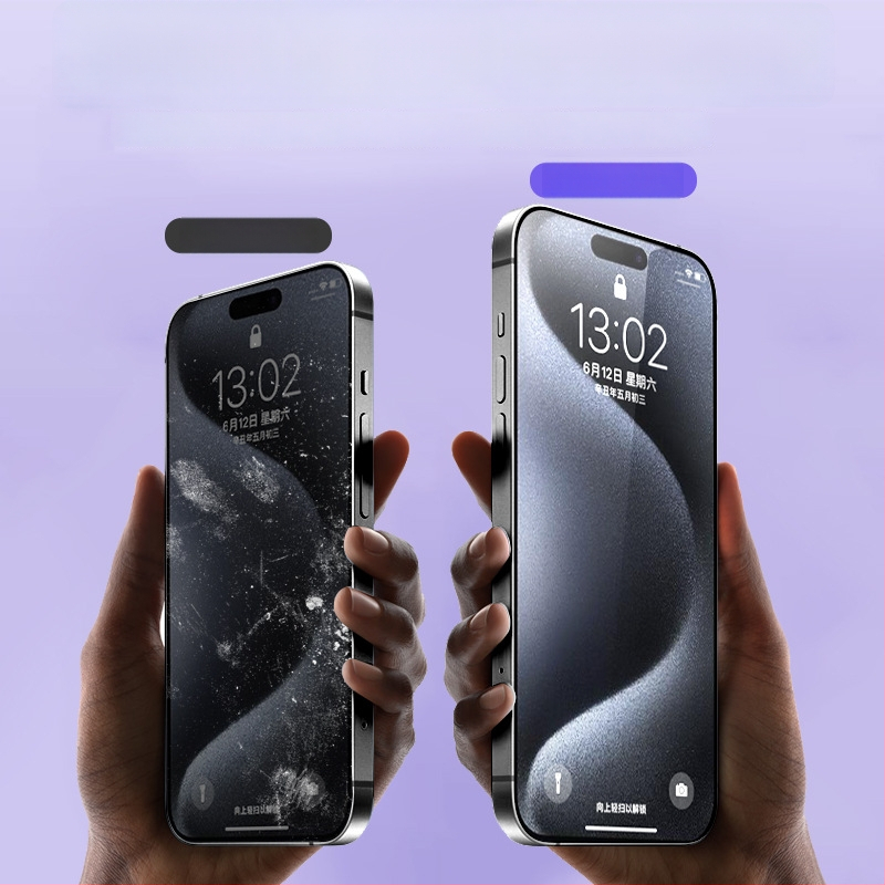 iPhone-hoz üveg kijelzővédő – anti-peep, teljes képernyő, anti-ujjlenyomat, anti-kék fény