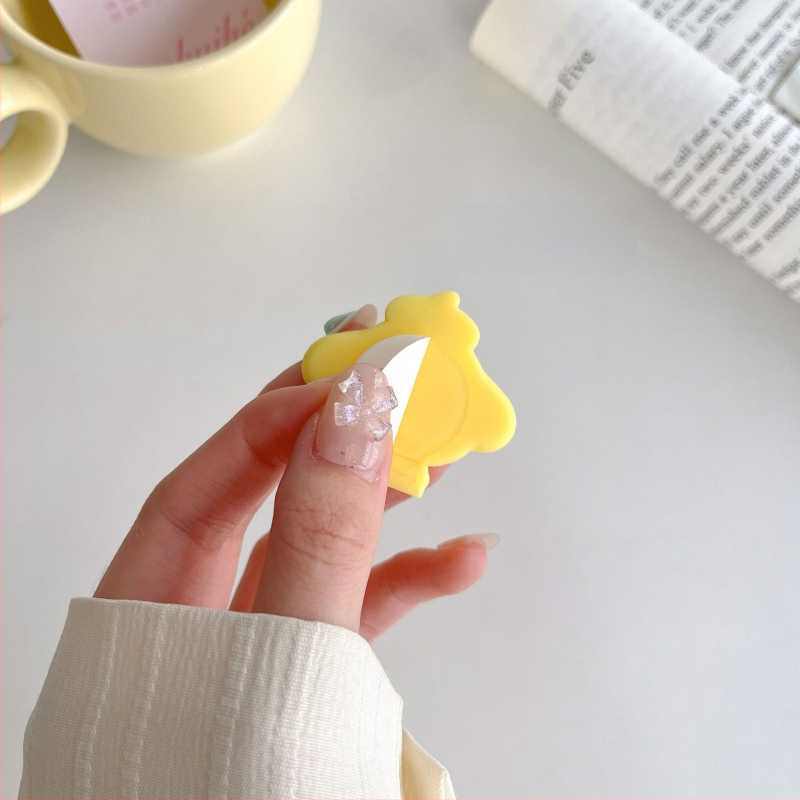 Десктоп органайзер за кабели с мультяшен дизайн (самозалепваща база; подходящ за кабели за данни, слушалки и зарядни кабели)