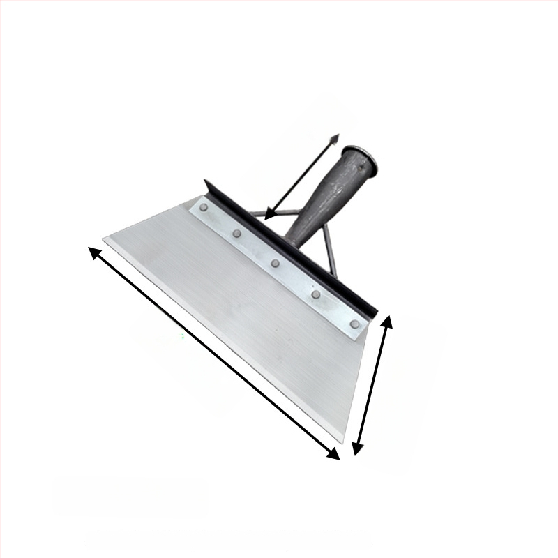 Многофункционална градинска лопата за сняг и плевели, карбонова стомана, дървена дръжка от евкалипт, тежка глава за почистване