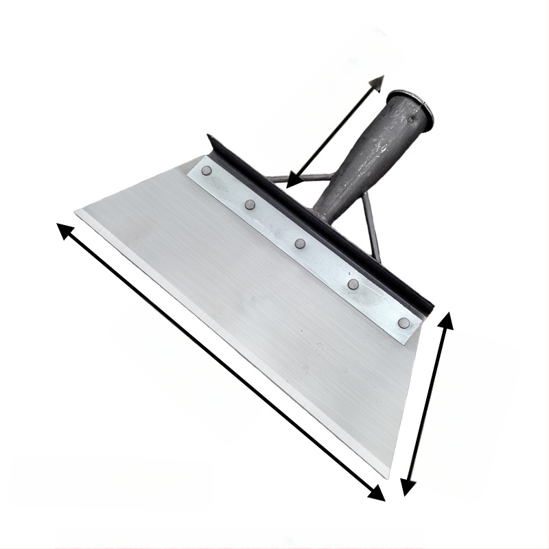 Многофункционална градинска лопата за сняг и плевели, карбонова стомана, дървена дръжка от евкалипт, тежка глава за почистване