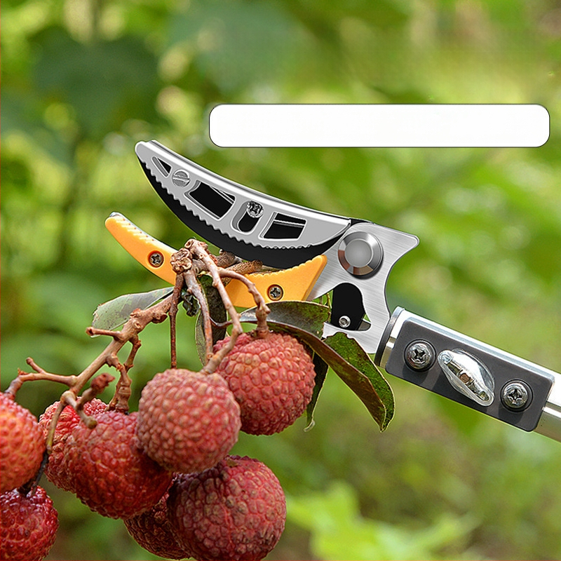 Телескопични ножици за плодове с удължен обхват за високи клони; MYTEC; подходящи за lychee, loquat и longan