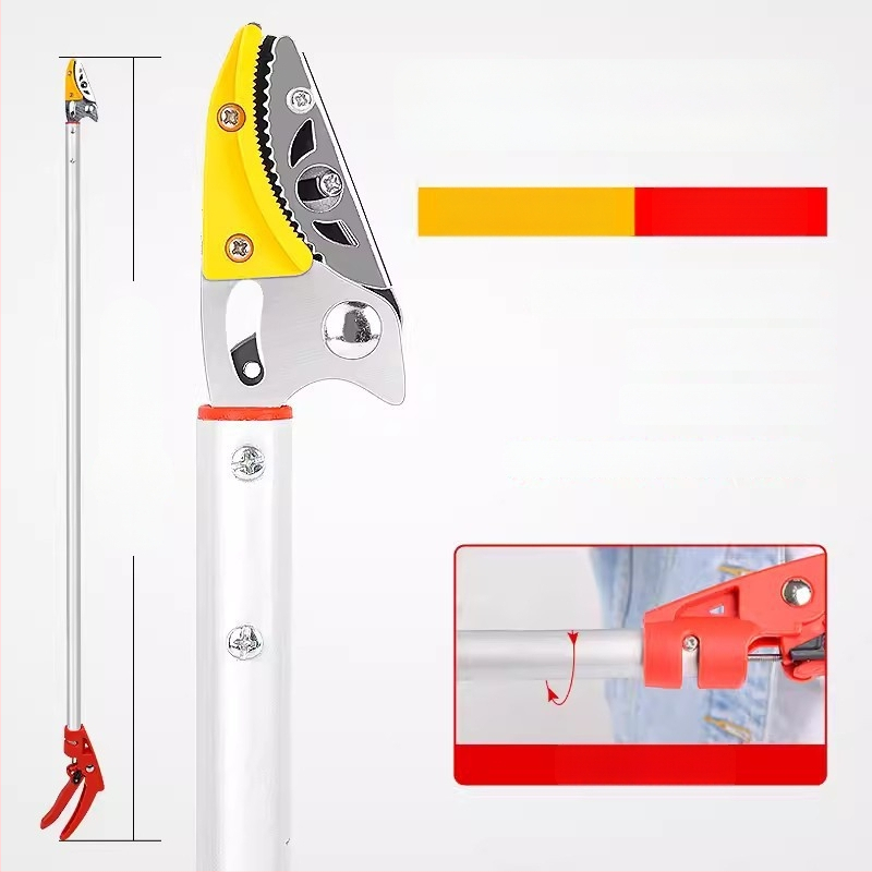 Телескопични ножици за плодове с удължен обхват за високи клони; MYTEC; подходящи за lychee, loquat и longan