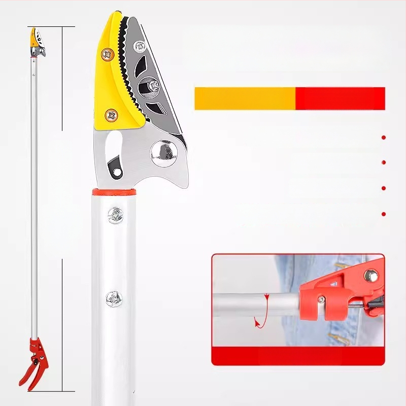 Телескопични ножици за плодове с удължен обхват за високи клони; MYTEC; подходящи за lychee, loquat и longan