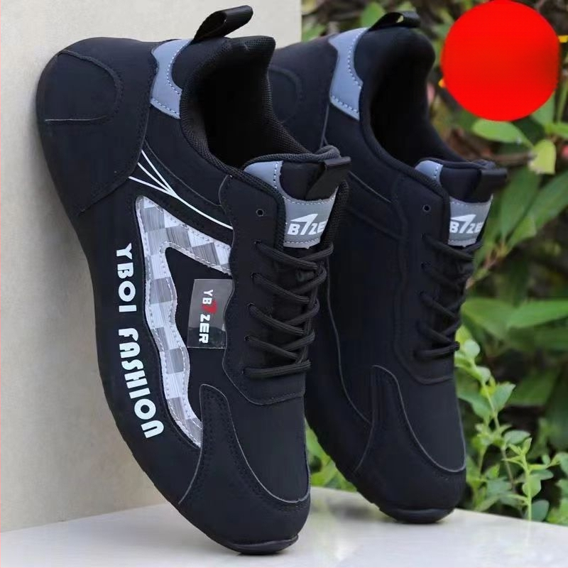 Pantofi sport de iarnă casual, partea superioară din piele microfibră, căptușeală fleece, talpă din cauciuc, închidere cu șiret, înălțime toc 3-5 cm