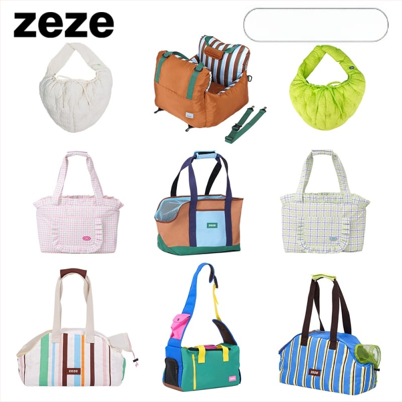 ZEZE Geantă pentru animale de companie – textură moale, model monocrom, capacitate 15000