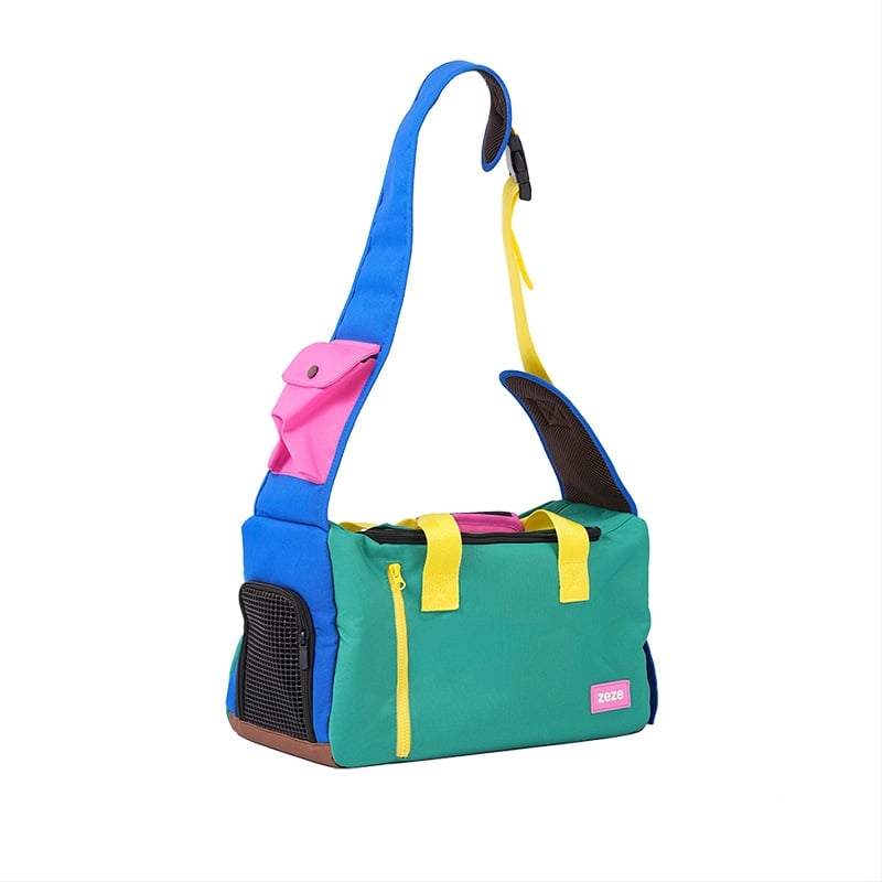 ZEZE Geantă pentru animale de companie – textură moale, model monocrom, capacitate 15000