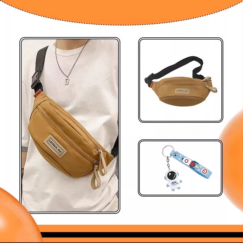 Vyrų crossbody krepšys – gatvės stilius, Oxford audinys, raidžių raštas, pamušalas poliesteris