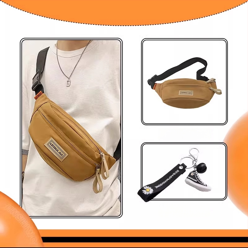 Vyrų crossbody krepšys – gatvės stilius, Oxford audinys, raidžių raštas, pamušalas poliesteris