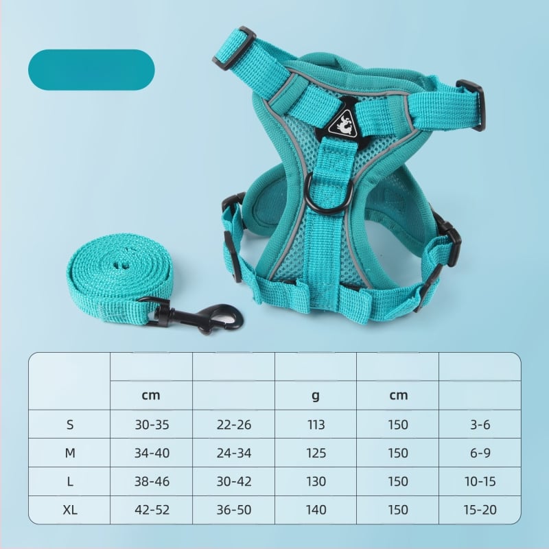 Yf mellény-stílusú hám kutyáknak és macskáknak, poliészter, fényvisszaverő, légáteresztő