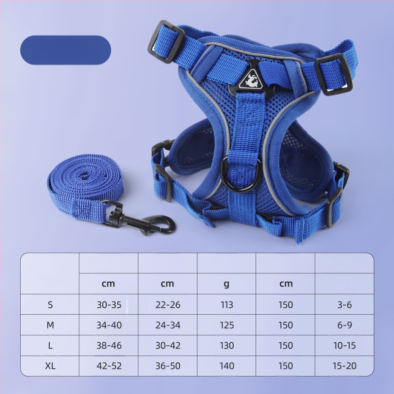 Yf mellény-stílusú hám kutyáknak és macskáknak, poliészter, fényvisszaverő, légáteresztő