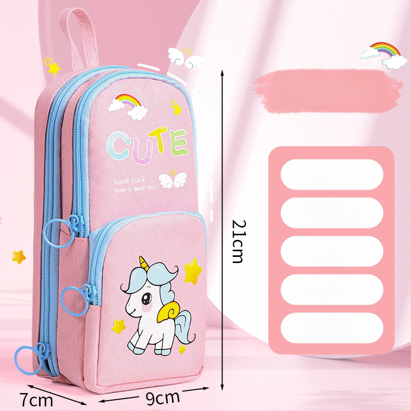 Kapibala несесер за моливи, голям капацитет, устойчив на петна, Oxford материал, за ученици от началното училище, с възможност за персонализиране