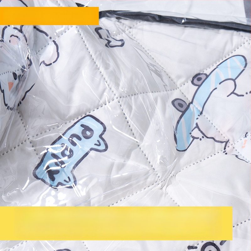 Предно ветробранно стъкло за електрически мотоциклет – прозрачно, водоустойчиво, слънцезащитно; модел 001; подходящо за мотори с огледало за обратно виждане и без кошница; материал: Oxford плат + пластмаса