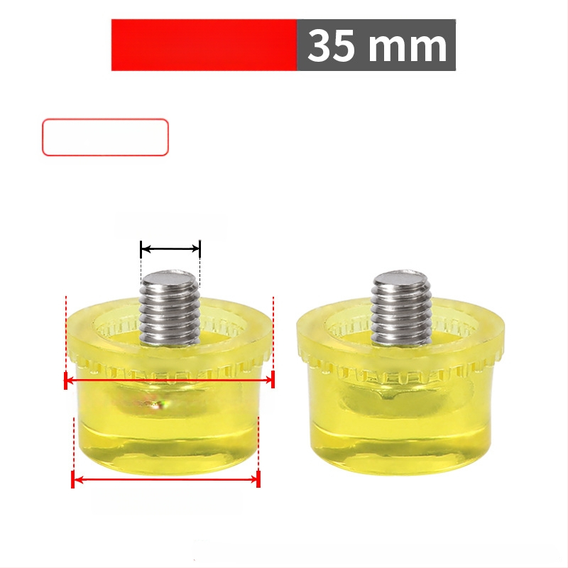 Монтажен чук с гумена глава и сваляща се двойна глава, стоманена дръжка (Марка: Golden eagle; Материал на главата: гума; Материал на дръжката: стомана; Нетно тегло: 1 кг; Спецификация: 25303540)