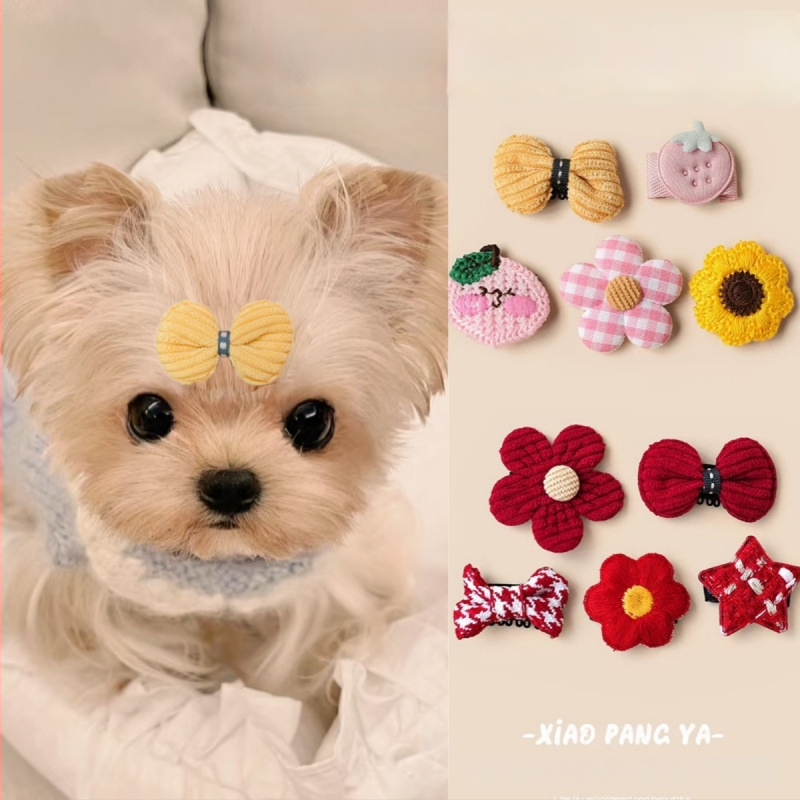 Clip de păr pentru animale de companie, stil dulce, potrivit pentru câini și pisici, utilizare universală