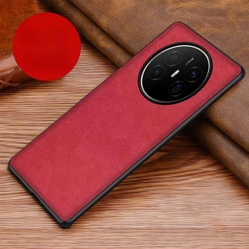 Husă din piele pentru Huawei, cu protecție anti-cadere, anti-derapare, finisaj prin presare la cald, model Crazy Horse