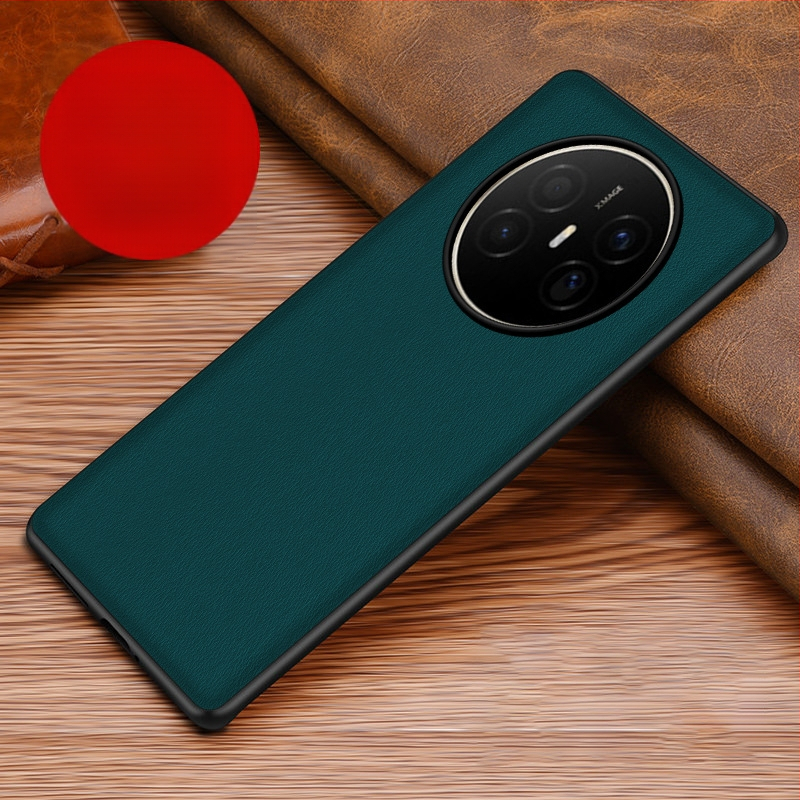 Husă din piele pentru Huawei, cu protecție anti-cadere, anti-derapare, finisaj prin presare la cald, model Crazy Horse