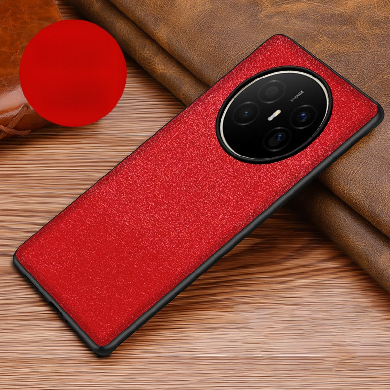 Husă din piele pentru Huawei, cu protecție anti-cadere, anti-derapare, finisaj prin presare la cald, model Crazy Horse