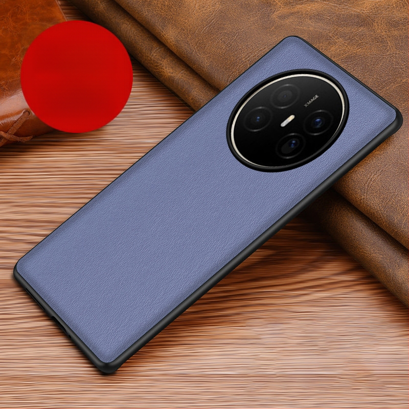 Husă din piele pentru Huawei, cu protecție anti-cadere, anti-derapare, finisaj prin presare la cald, model Crazy Horse