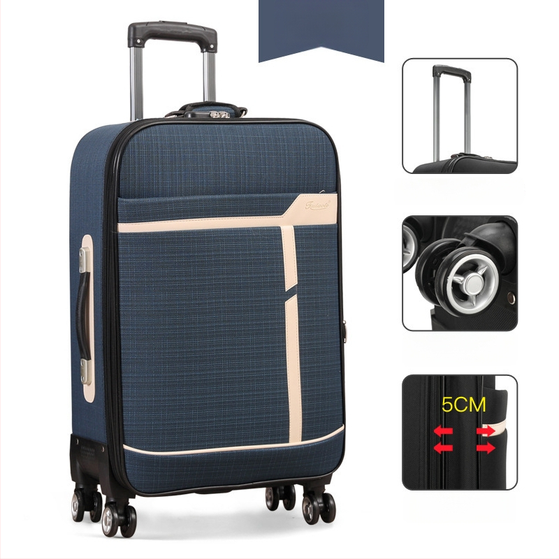 Kanvasist reisikott universaalsete ratastega, tõmblukk avanemine, parooliga lukk, varguste vastane ja kulumiskindel, sobib vabaaja reisidele