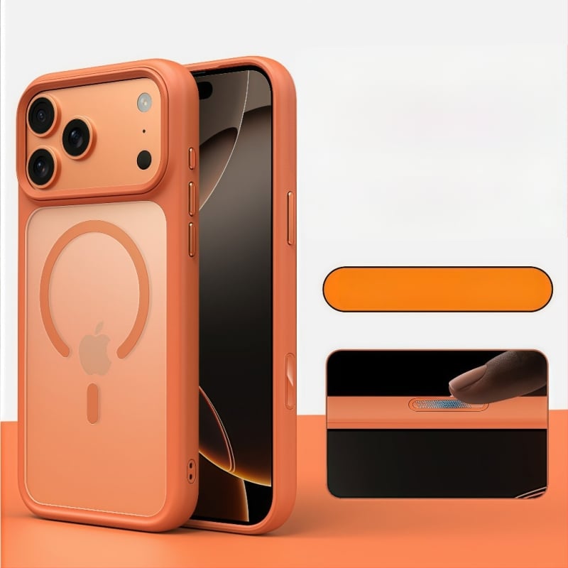 Husă pentru iPhone 17 – husă dură cu finisaj mat, prindere magnetică, protecție anti-cădere, TPU+PC, compatibilă cu iPhone 17 Pro Max/Pro/17/Air