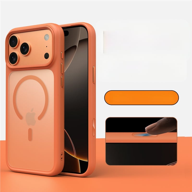 Husă pentru iPhone 17 – husă dură cu finisaj mat, prindere magnetică, protecție anti-cădere, TPU+PC, compatibilă cu iPhone 17 Pro Max/Pro/17/Air
