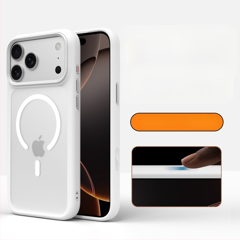 Husă pentru iPhone 17 – husă dură cu finisaj mat, prindere magnetică, protecție anti-cădere, TPU+PC, compatibilă cu iPhone 17 Pro Max/Pro/17/Air