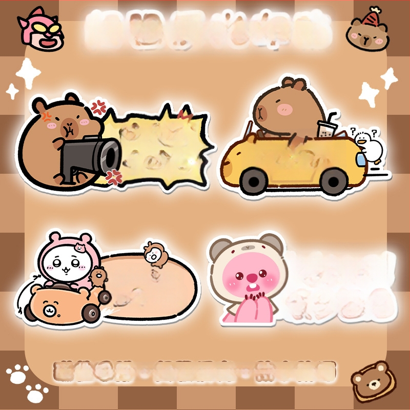 Auto kleebis magnetilise paigaldamisega, peegeldav pind, päikesekaitse ja kriimustuste kaitse — karikatuurimuster