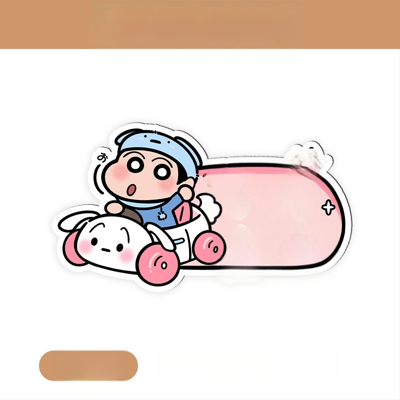 Auto kleebis magnetilise paigaldamisega, peegeldav pind, päikesekaitse ja kriimustuste kaitse — karikatuurimuster