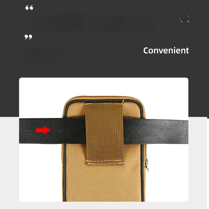Ανδρικό τσαντάκι μέσης από καμβά – επιχειρηματικό στιλ, για ζώνη, αναπνεύσιμο, ανθεκτικό στη φθορά, χειμερινή έκδοση 2022
