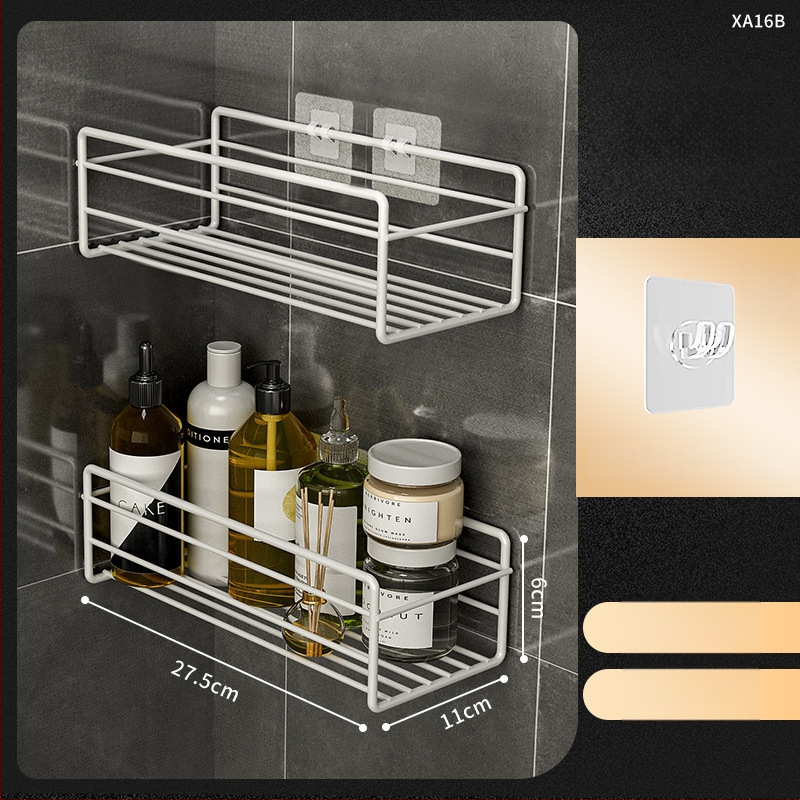 Raft de colț triunghiular pentru baie - fier, finisaj vopsire la cuptor, un singur nivel, capacitate de încărcare: 5