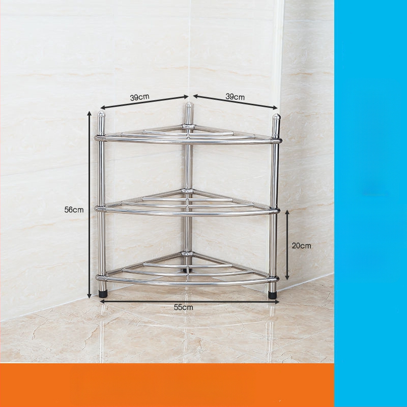 Raft pentru chiuvetă din oțel inoxidabil, organizator de baie pe podea, unic nivel, model 5430, suportă până la 80 kg