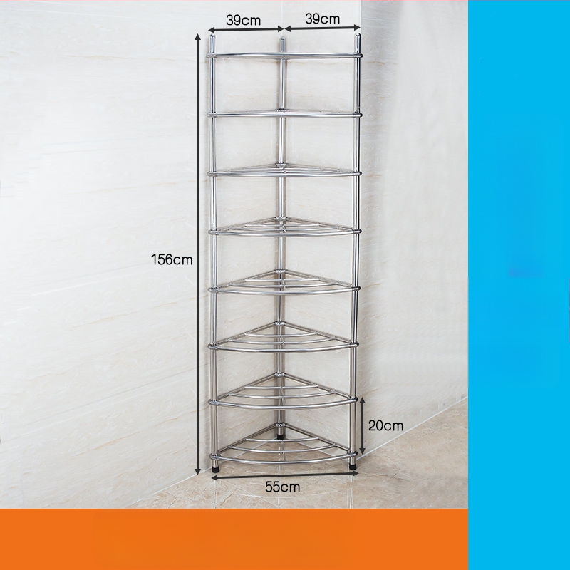 Raft pentru chiuvetă din oțel inoxidabil, organizator de baie pe podea, unic nivel, model 5430, suportă până la 80 kg