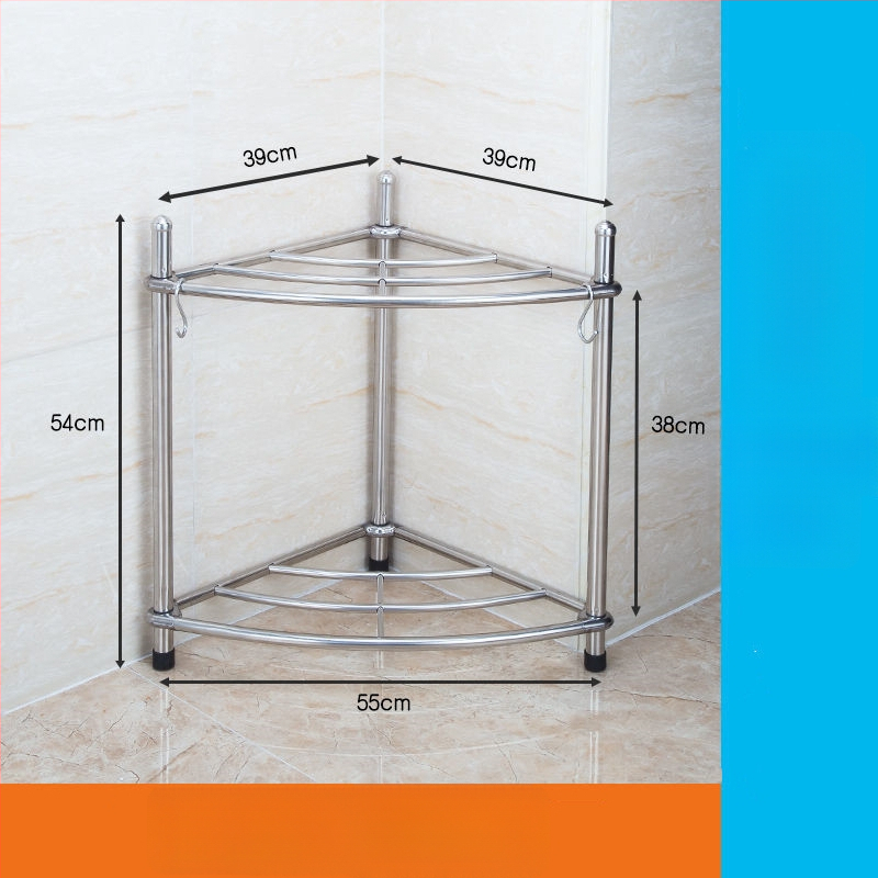 Raft pentru chiuvetă din oțel inoxidabil, organizator de baie pe podea, unic nivel, model 5430, suportă până la 80 kg