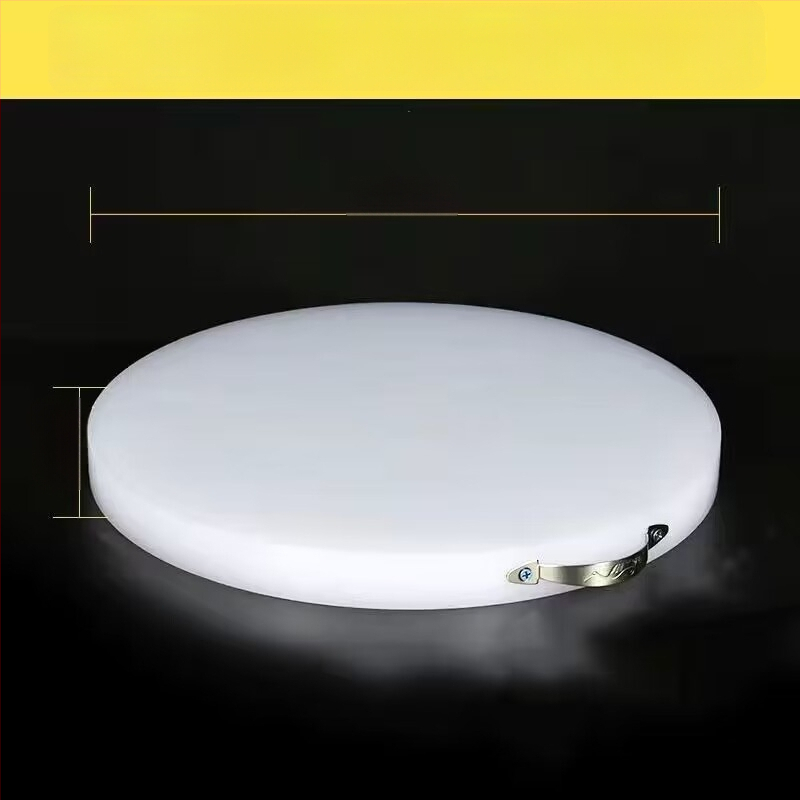 Кръгла дебела PE дъска за рязане – за зеленчуци и месо, многофункционална кухненска повърхност за дома и за бизнес употреба