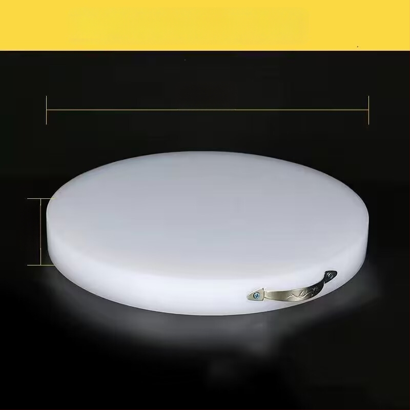 Кръгла дебела PE дъска за рязане – за зеленчуци и месо, многофункционална кухненска повърхност за дома и за бизнес употреба