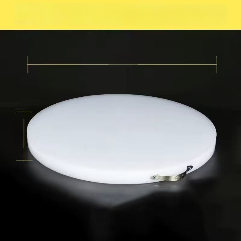 Кръгла дебела PE дъска за рязане – за зеленчуци и месо, многофункционална кухненска повърхност за дома и за бизнес употреба