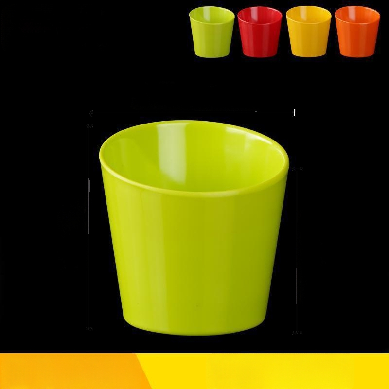 Vas melamină – în formă de extraterestru, model monocrom, finisaj glazurat, imprimare logo și posibilitate de personalizare, pentru adulți, stil simplu