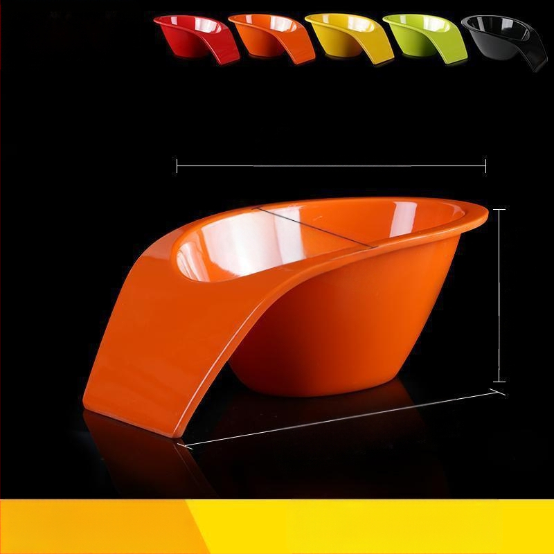 Vas melamină – în formă de extraterestru, model monocrom, finisaj glazurat, imprimare logo și posibilitate de personalizare, pentru adulți, stil simplu