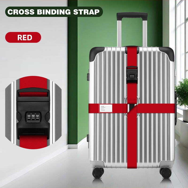 Nailonist pagasirihm — varguse vastu, maavärinetele vastupidav, koormuse vähendamine, pagasile lisatarvikud