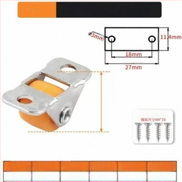 Мебелни ролки безшумни със TPE гуми и стоманени лагери, модел TPE Furniture Silent Rollers, марка 3T8O, подходящи за преместване на различни мебели