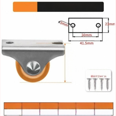 Мебелни ролки безшумни със TPE гуми и стоманени лагери, модел TPE Furniture Silent Rollers, марка 3T8O, подходящи за преместване на различни мебели