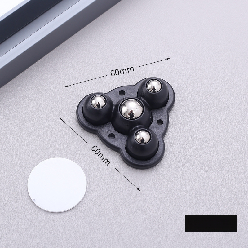 Самозалепващи въртящи колелца за мебели — без пробиване, 360° въртене, дебела основа