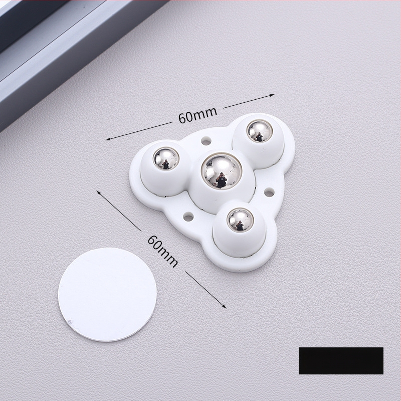 Самозалепващи въртящи колелца за мебели — без пробиване, 360° въртене, дебела основа